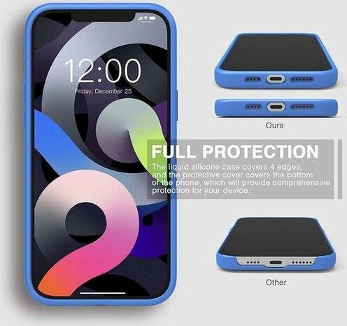 iPhone 12 Pro Max - Back Cover &amp; Glas - Blauw