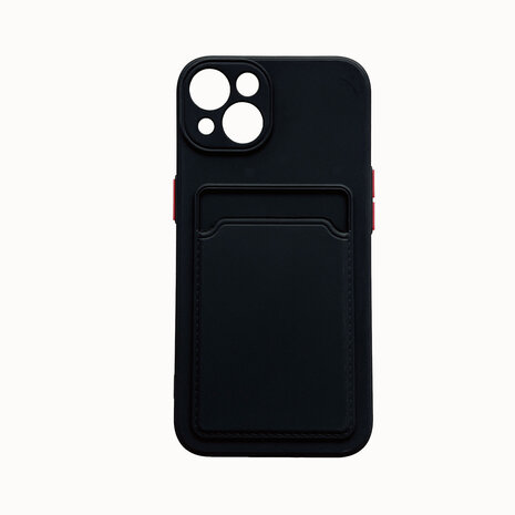 iPhone 15 Plus - Back Cover met Kaarthouder - Zwart