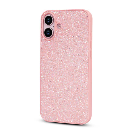 iPhone 16 Plus - Diamant Glitter - Roze