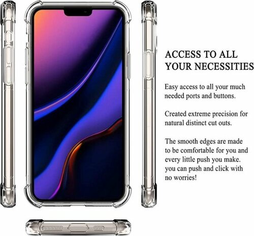 iPhone 11 Pro Max - Anti Shock &amp; 2X Glas - Transparant
