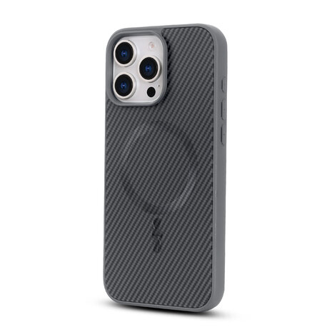 iPhone 14 Pro - Grijs - Carbon MagSafe Back Cover
