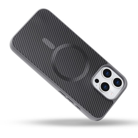 iPhone 14 Pro - Grijs - Carbon MagSafe Back Cover