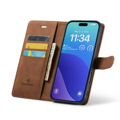 iPhone 16 Pro Max - Sienna Brown - 2 in 1 Book Case