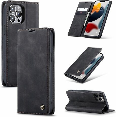 iPhone 12 Pro Max Charcoal Gray - Book Case
