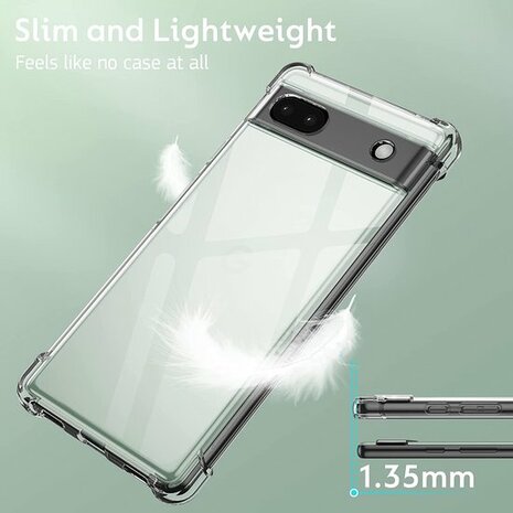 Pixel 6A - Anti Shock &amp; 2x Glas - Transparant