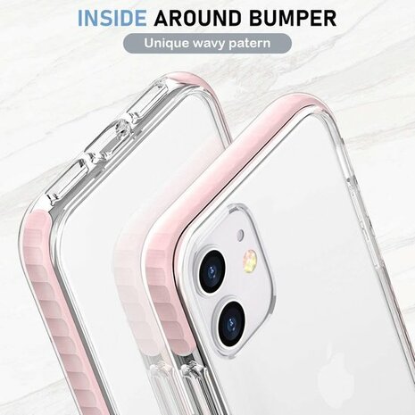 iPhone 12 Mini Roze - Gel Armor Back Cover