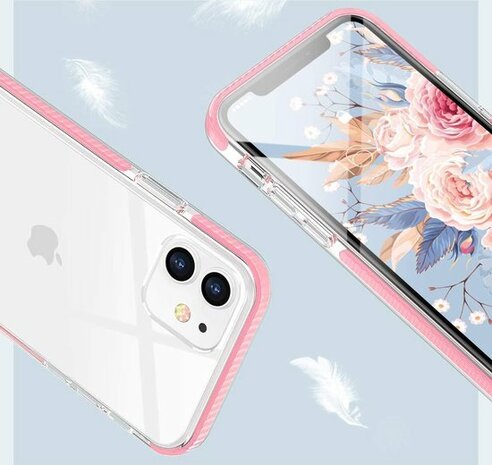 iPhone 12 Mini Roze - Gel Armor Back Cover