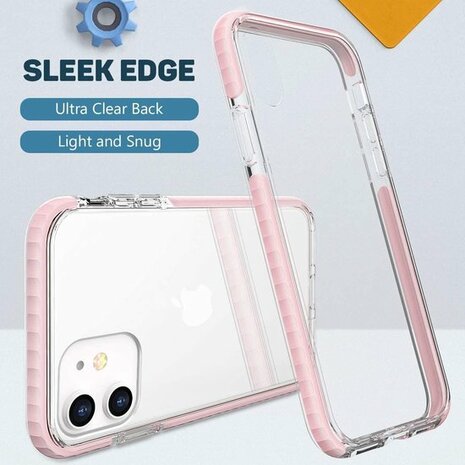 iPhone 12 Mini Roze - Gel Armor Back Cover
