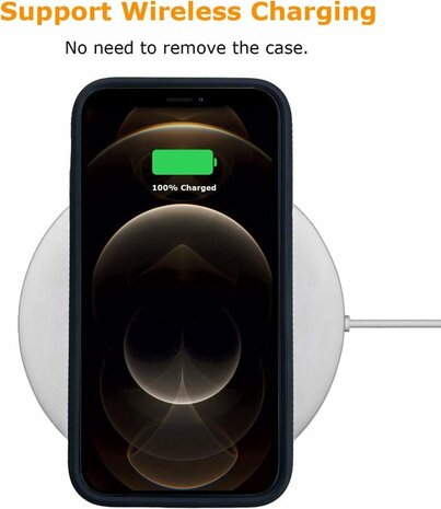 iPhone 12 Pro Max Zwart - Anti Slip Matte Armor