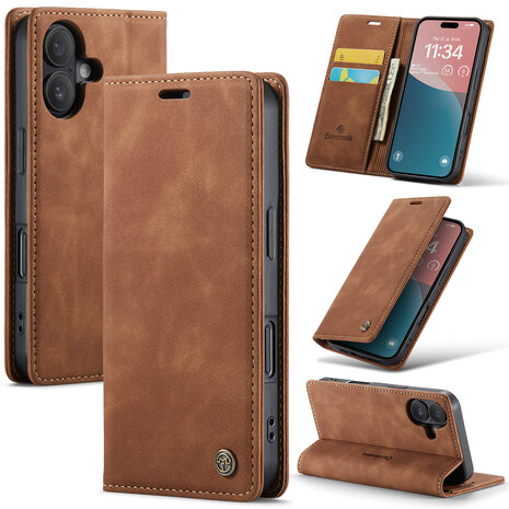 iPhone 16 - Sienna Brown - Book Case