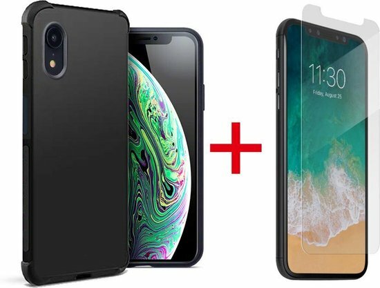 iPhone XR - Anti Shock &amp; Glas - Zwart
