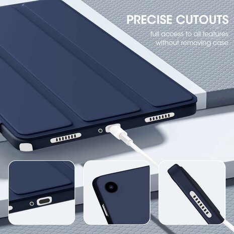 Samsung Tab A9 Plus - Donker Blauw - Smart Cover