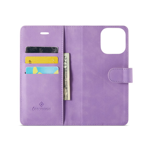 iPhone 16 Pro Max - Bright Lila - 2 in 1 Book Case