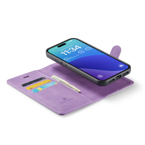 iPhone 16 Pro Max - Bright Lila - 2 in 1 Book Case