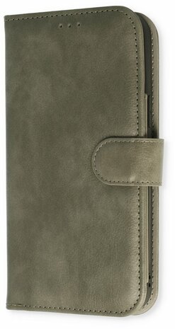iPhone 11 Grijs - 2 in 1 HQ Book met Extra Vakken