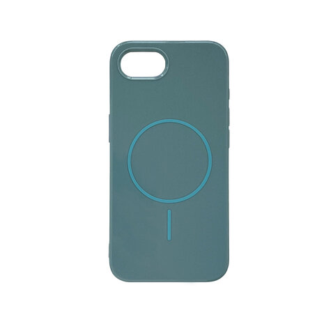 iPhone 16e - Laurel Green - Glitter Siliconen MagSafe Back Cover