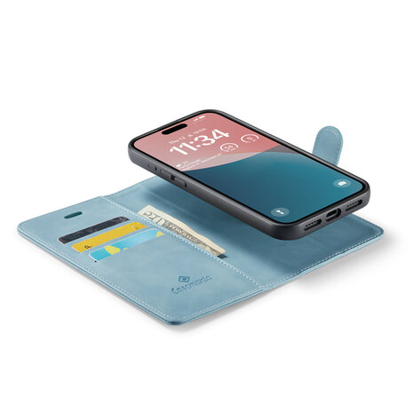 iPhone 16 Plus - Aqua Blue - 2 in 1 Book Case