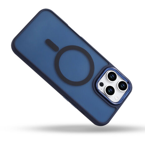 iPhone 16 Pro Max - Blauw - Matte Armor - Geschikt voor MagSafe