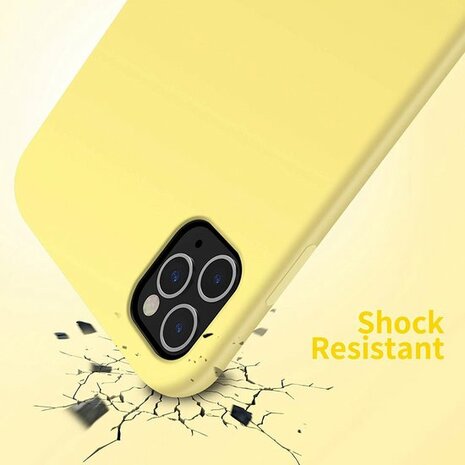 iPhone 11 Pro Max - Back Cover &amp; Glas - Geel