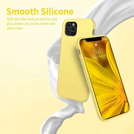 iPhone 11 Pro Max - Back Cover &amp; Glas - Geel