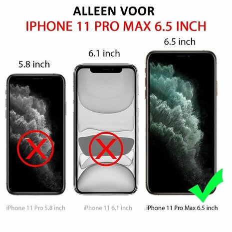 iPhone 11 Pro Max - Back Cover &amp; Glas - Geel