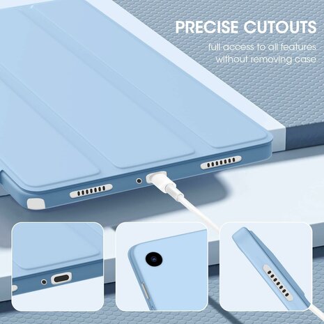 Samsung Tab A9 Plus - Licht Blauw - Smart Cover