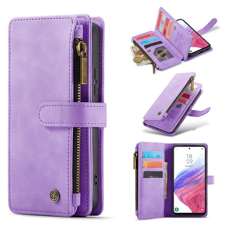 Samsung A14 Bright Lila - Book Case met Rits