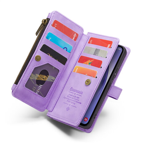 Samsung A14 Bright Lila - Book Case met Rits