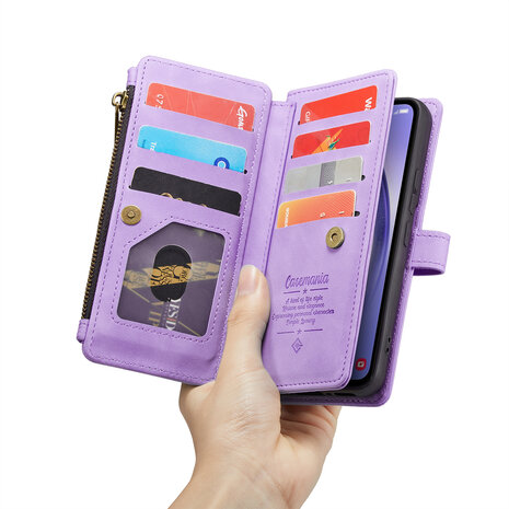 Samsung A14 Bright Lila - Book Case met Rits