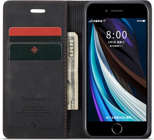 iPhone SE 2020 Charcoal Gray - Book Case