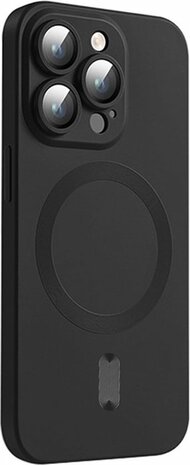 iPhone 16 Pro - Zwart - Matte Siliconen MagSafe Back Cover