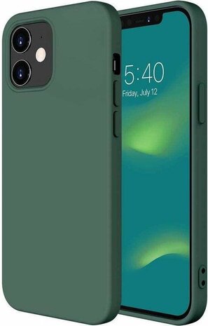 iPhone 12 Mini - Back Cover &amp; Glas - Groen