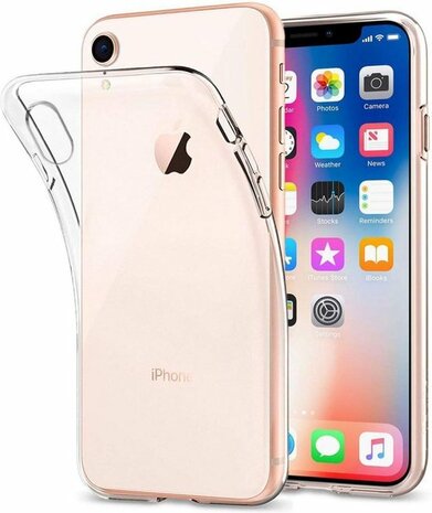 iPhone XR - Back Cover &amp; 2X Glas - Transparant