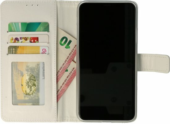 iPhone 11 Pro Max - Book Case &amp; Glas - Wit
