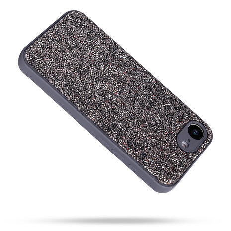 iPhone 16E - Diamant Glitter - Grijs