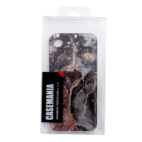 iPhone 16e - Zwart - Marmer MagSafe Back Cover