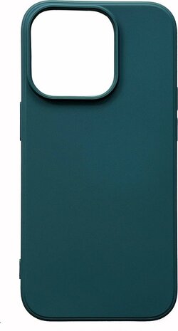 iPhone 14 Pro - Microfiber Back Cover - Donker Groen