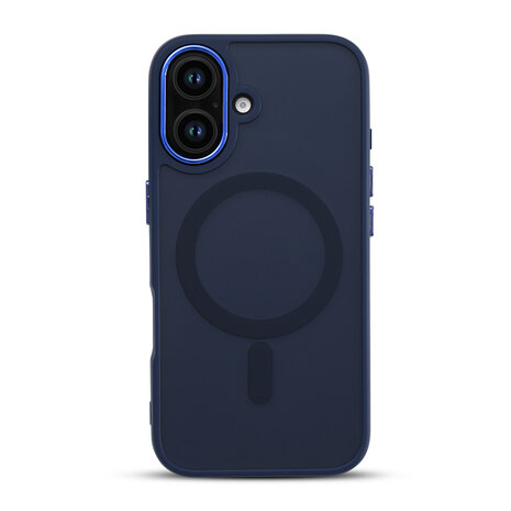 iPhone 16 Plus - Blauw - Matte Armor - Geschikt voor MagSafe
