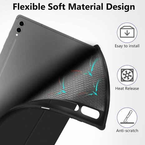 Samsung Tab S10 Plus (12.4 inch) - Zwart - Smart Cover