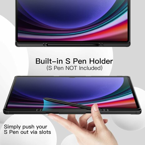 Samsung Tab S10 Plus (12.4 inch) - Zwart - Smart Cover