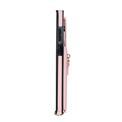 Samsung S24 Ultra Roze - Back Cover met Koord