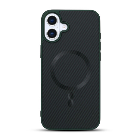 iPhone 16 - Groen - Carbon MagSafe Back Cover