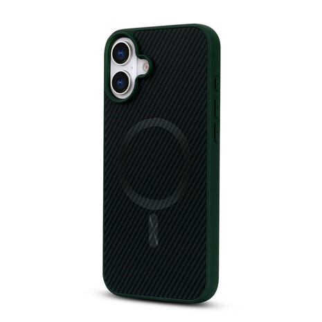 iPhone 16 - Groen - Carbon MagSafe Back Cover