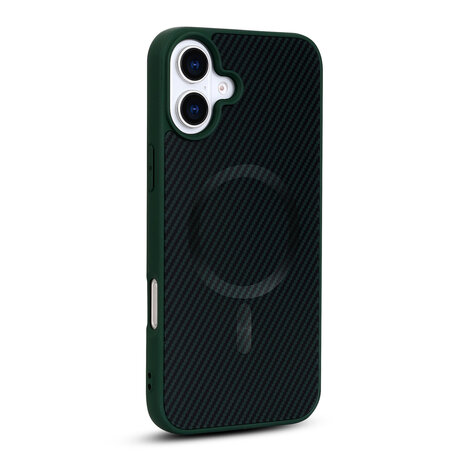 iPhone 16 - Groen - Carbon MagSafe Back Cover
