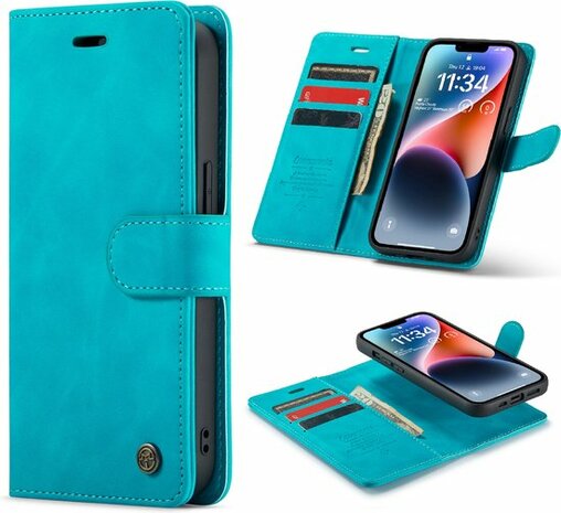iPhone 14 Plus Azure Blue - 2 in 1 Book Case