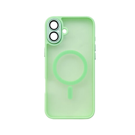 iPhone 16 Plus - Groen - Matte Armor met Cam Bescherming - Geschikt voor MagSafe