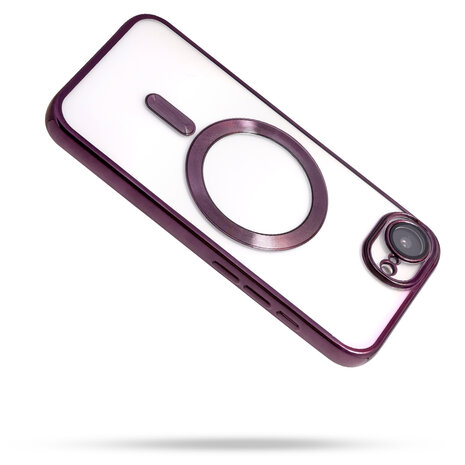 iPhone 16e - Paars - Siliconen MagSafe Back Cover