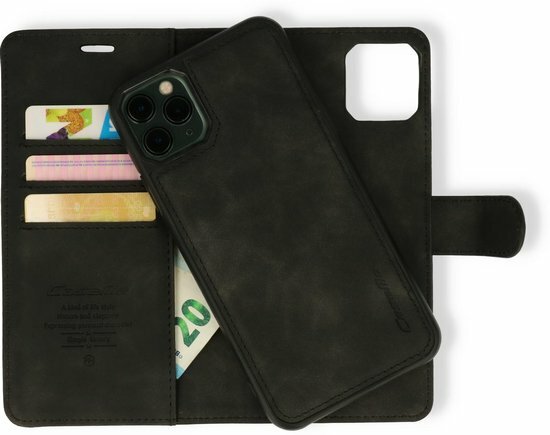 iPhone SE 2020 Charcoal Gray - 2 in 1 Book Case