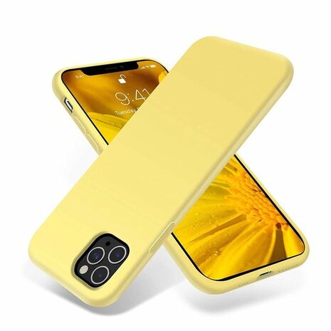 iPhone 11 Pro - Back Cover &amp; Glas - Geel