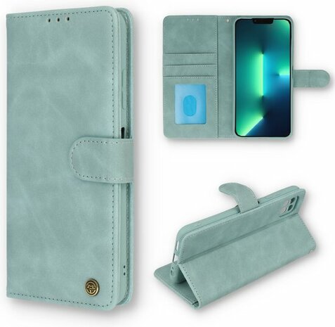 iPhone SE 2022 Aqua Blue - HQ Book Case